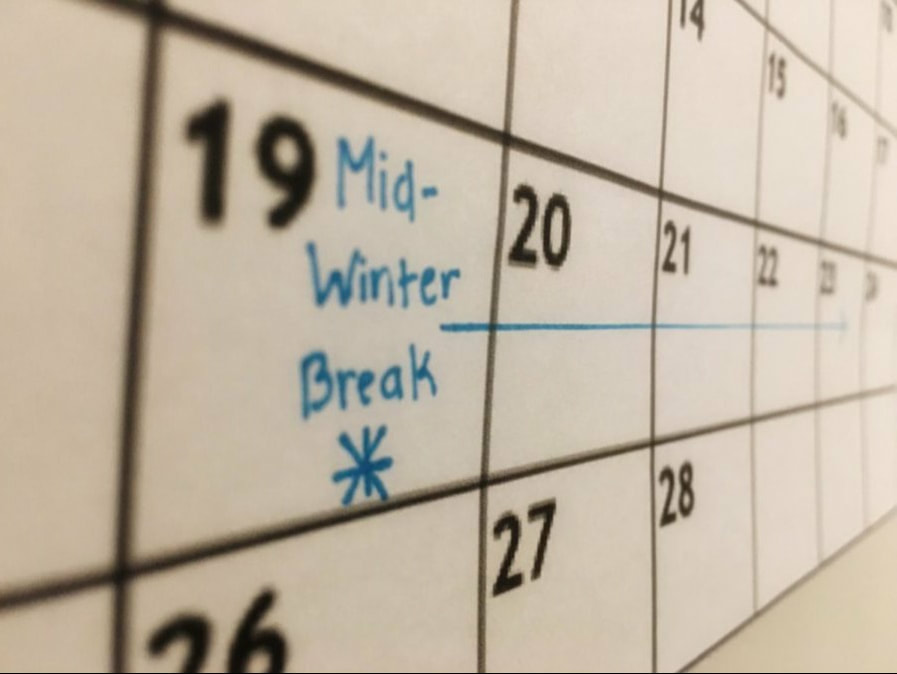 It is a well-known fact that everyone needs a break now and then, whether it's taking time off from a sport, work, or in this case, school. As some may have noticed, the traditional four-day Presidents' Weekend is now a whole week off...